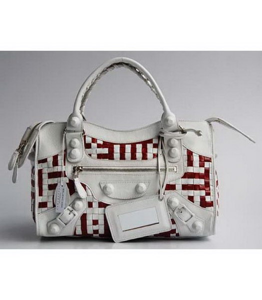 Balenciaga Covered Giant City Woven_White & Red